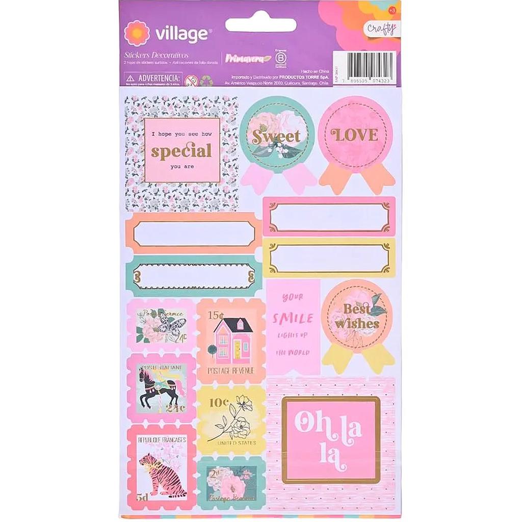 DECO STICKERS LISO CRAFTY DIS 1 VILLAGE 1