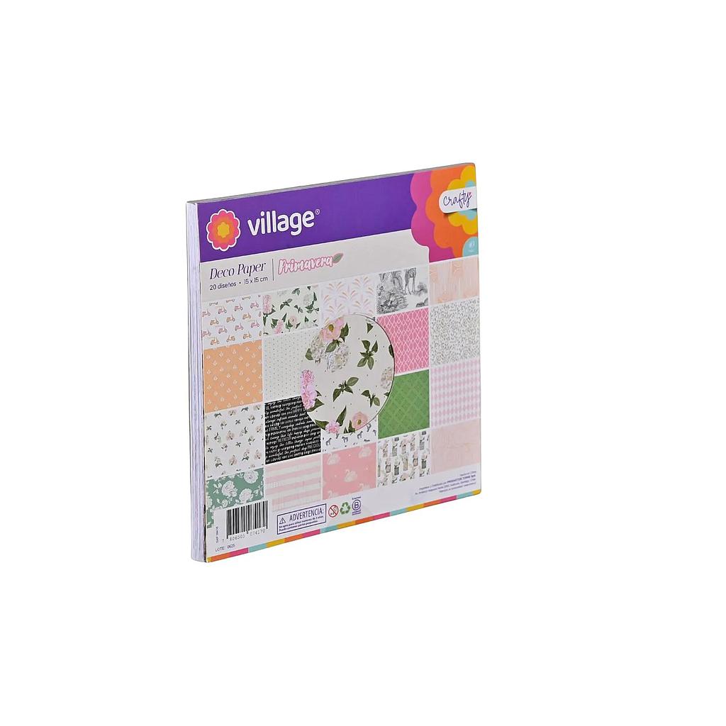 DECO PAPER CRAFTY 15 X 15 DIS 1 VILLAGE  1