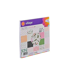 DECO PAPER CRAFTY 15 X 15 DIS 1 VILLAGE 