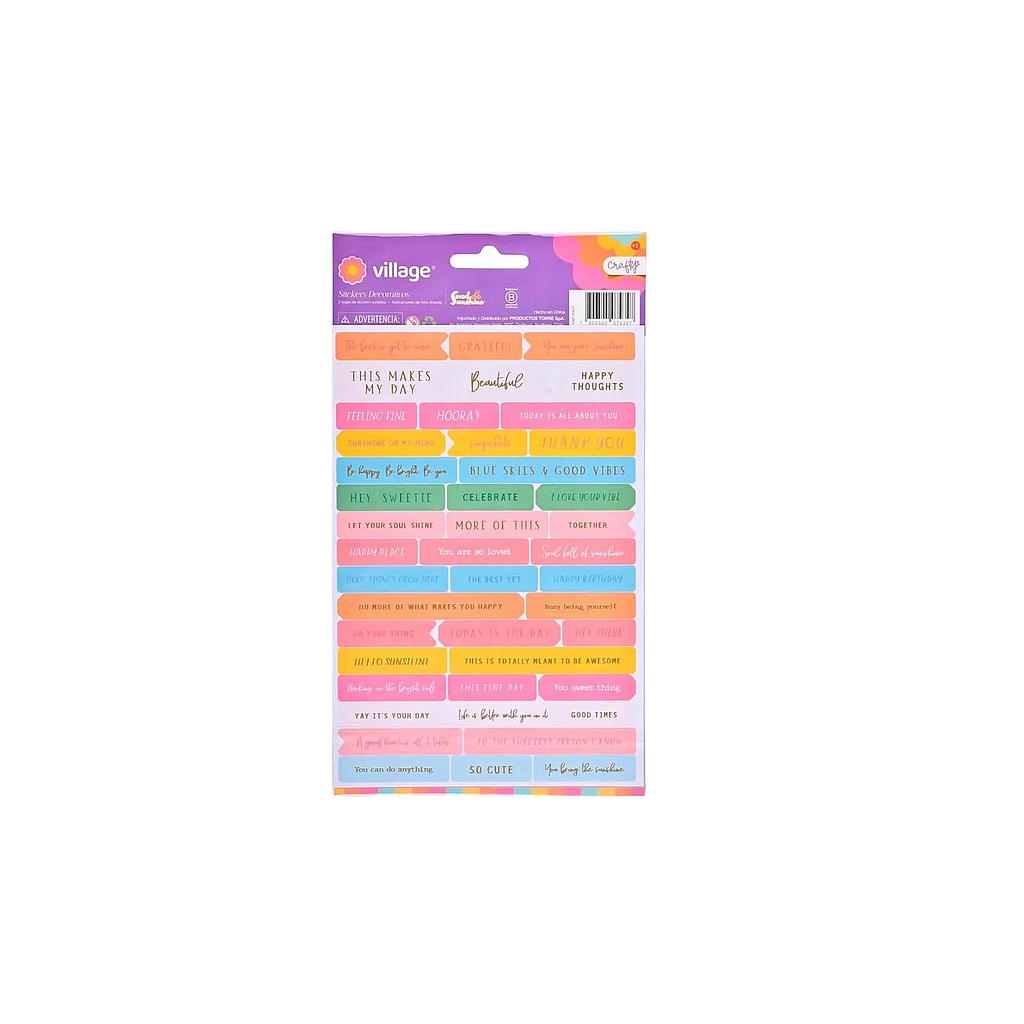 DECO STICKERS LISO CRAFTY DIS 3 VILLAGE 1