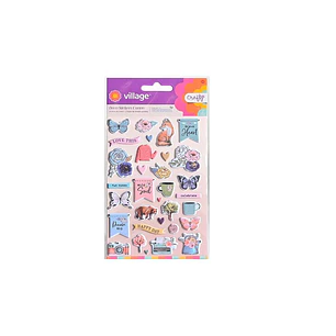 DECO STICKERS 3D CRAFTY DIS 2 VILLAGE