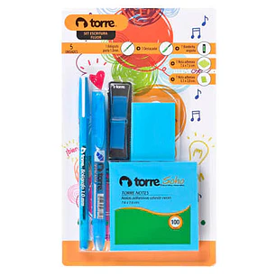 BLISTER SET TORRE NOTES Y ESCRITURA FLUOR 