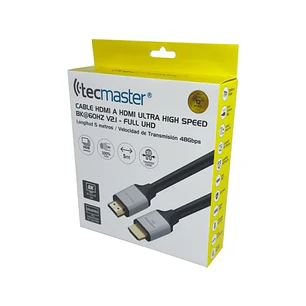 CABLE HDMI TECMASTER 2.1 8K 5M TM-600504-BK