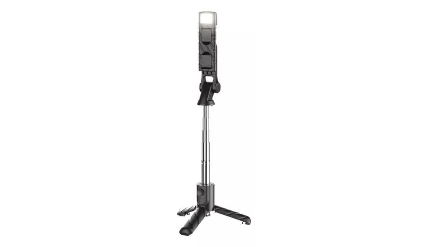 MINI BASTON SELFIE AIWA BLUETOOTH CON LUZ Y TRIPODE AW-SLF2 16CM 1
