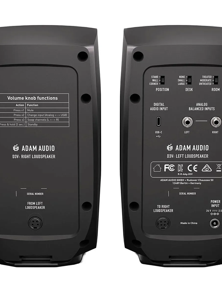 Monitores de escritorio Adam Audio D3V - Black 7