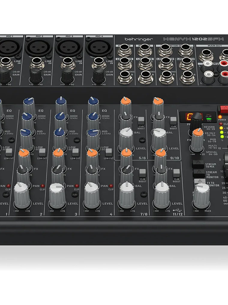 Mixer Análogo Con USB Behringer XENYX 1202SFX 2