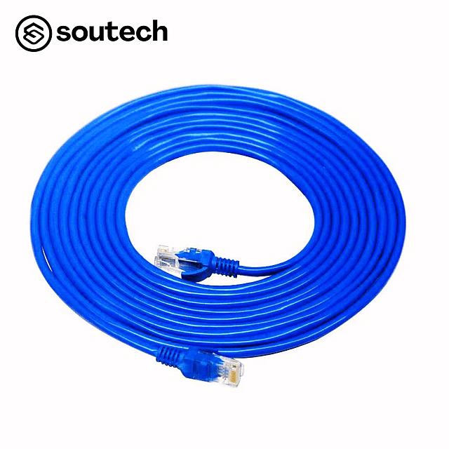 CABLE LAN RED INTERNET CAT6 / CAT6E 20 METROS 24 AWG PURO COBRE