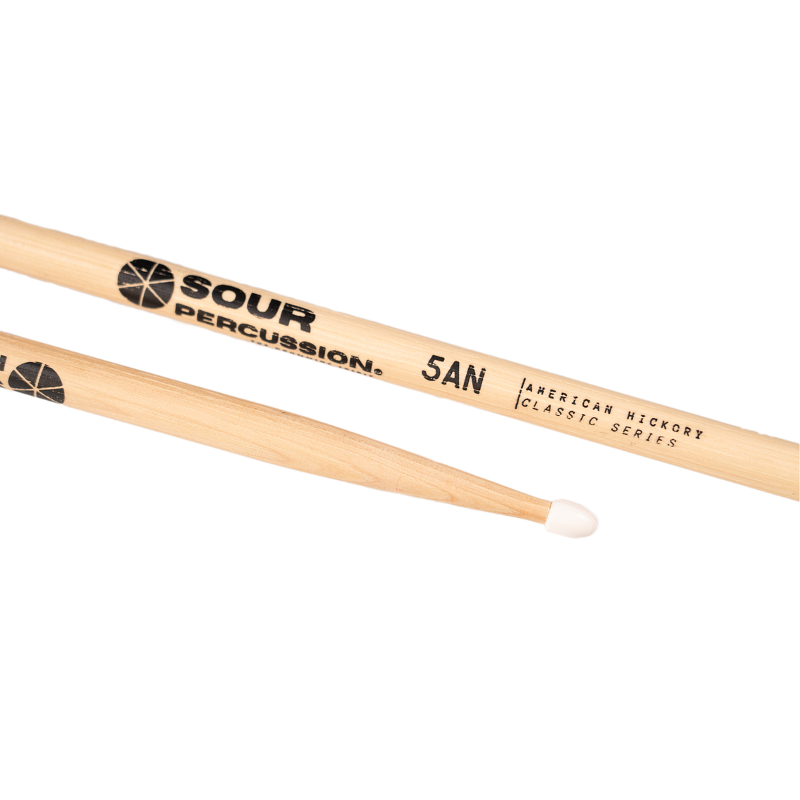 Baquetas Batería 5AN Hickory Punta Nylon Sour Percussion 3