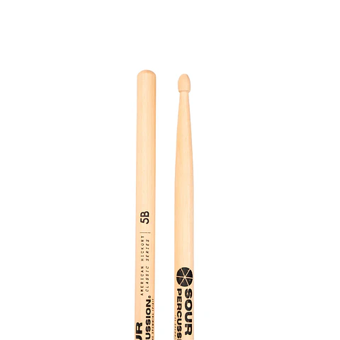 Baquetas Sour Percussion 5B Hickory Punta Acorn Madera Classic Series