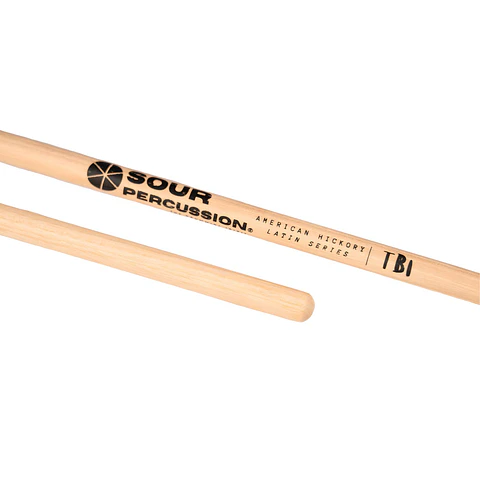 Baquetas de Timbales Sour Percussion TB1 Hickory Punta Butt End Latin Series