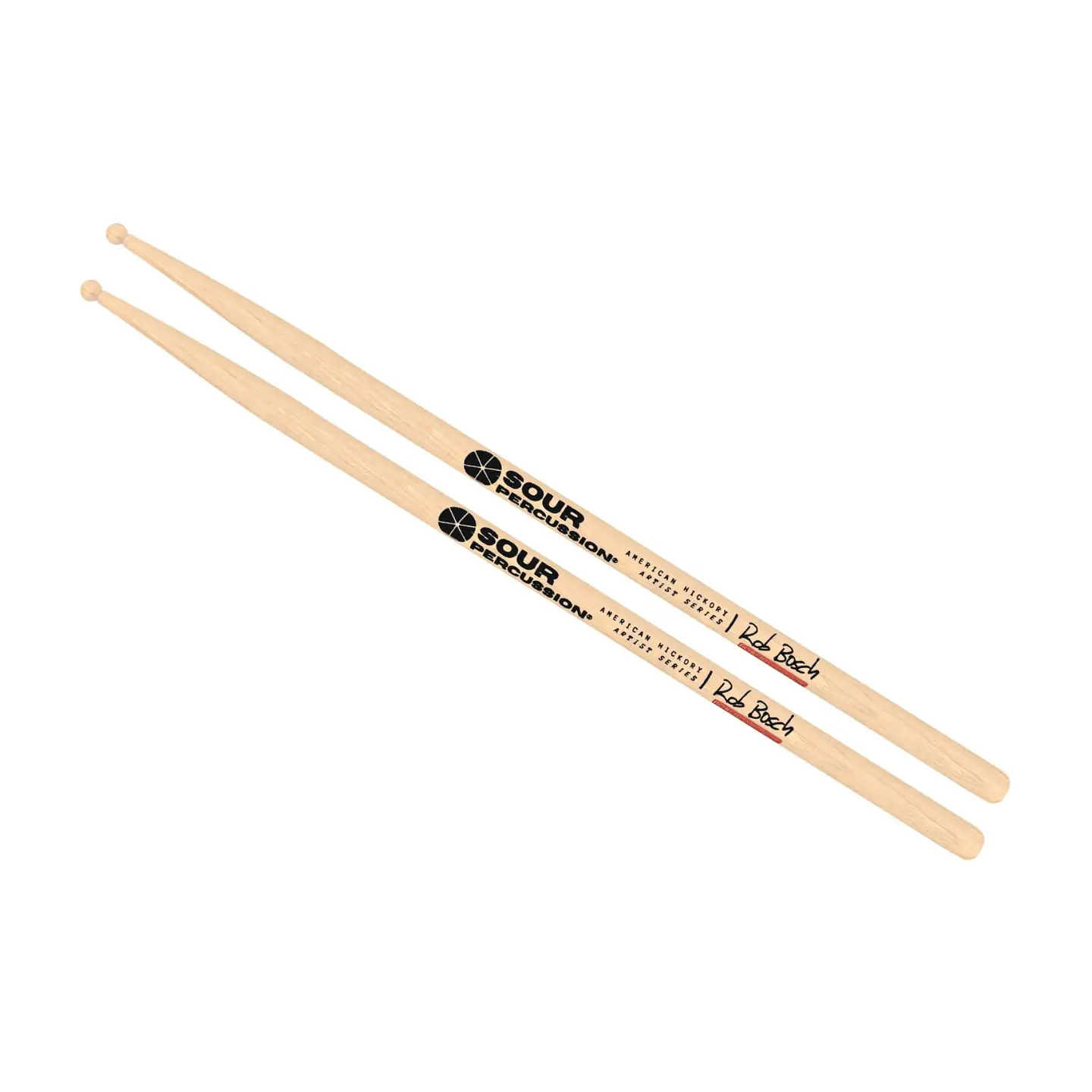 Baquetas Sour Percussion Roberto Bosch Hickory Punta Round Madera Artist Series 2