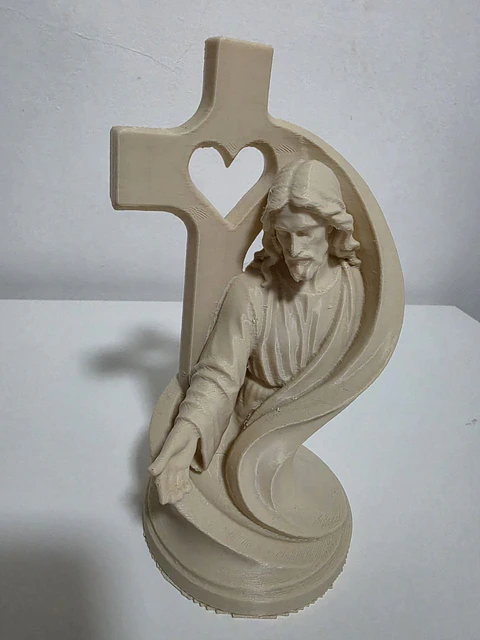 Jesus Cristo com Cruz e Coração