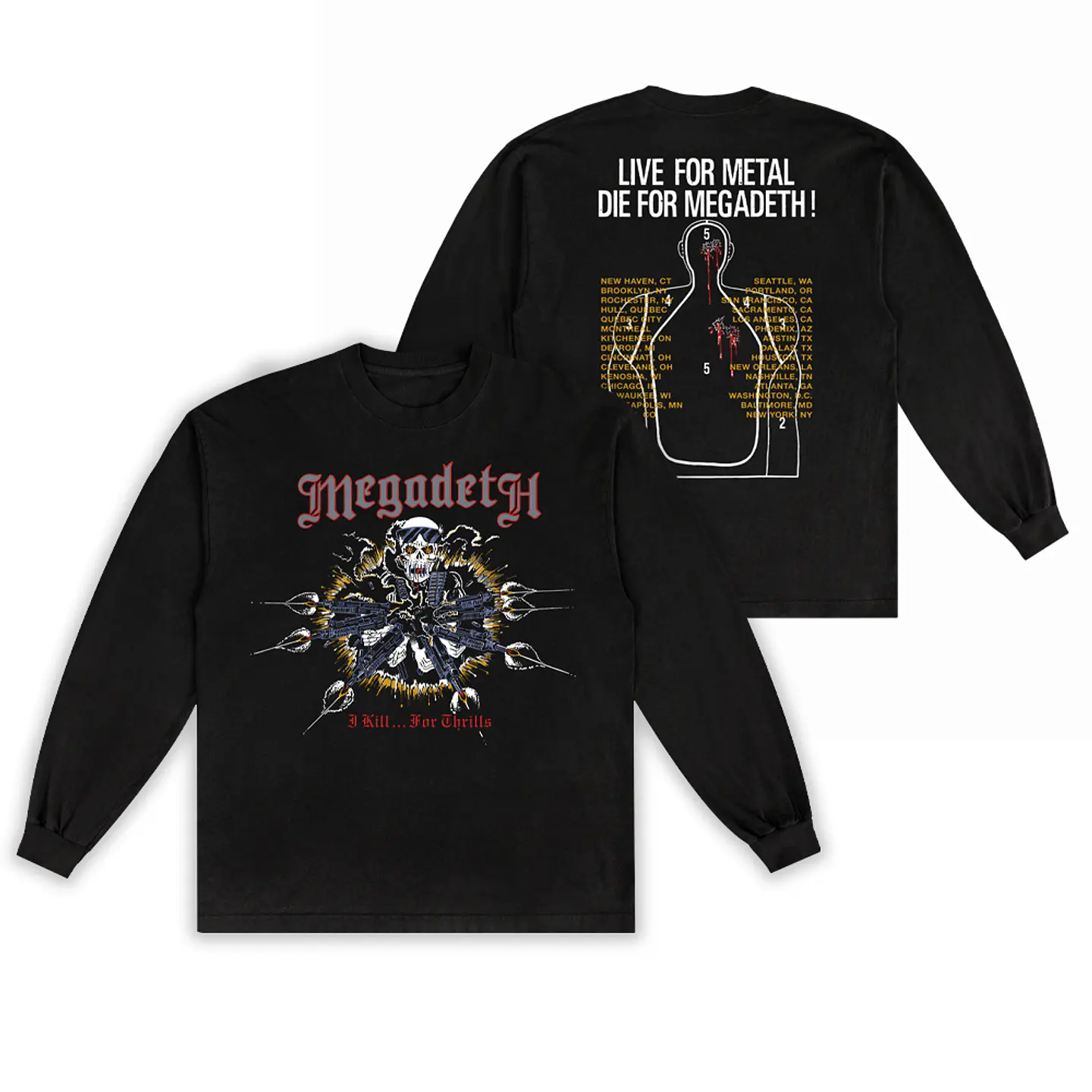 Megadeth - I Kill For Thrills - Polera Manga Larga 1