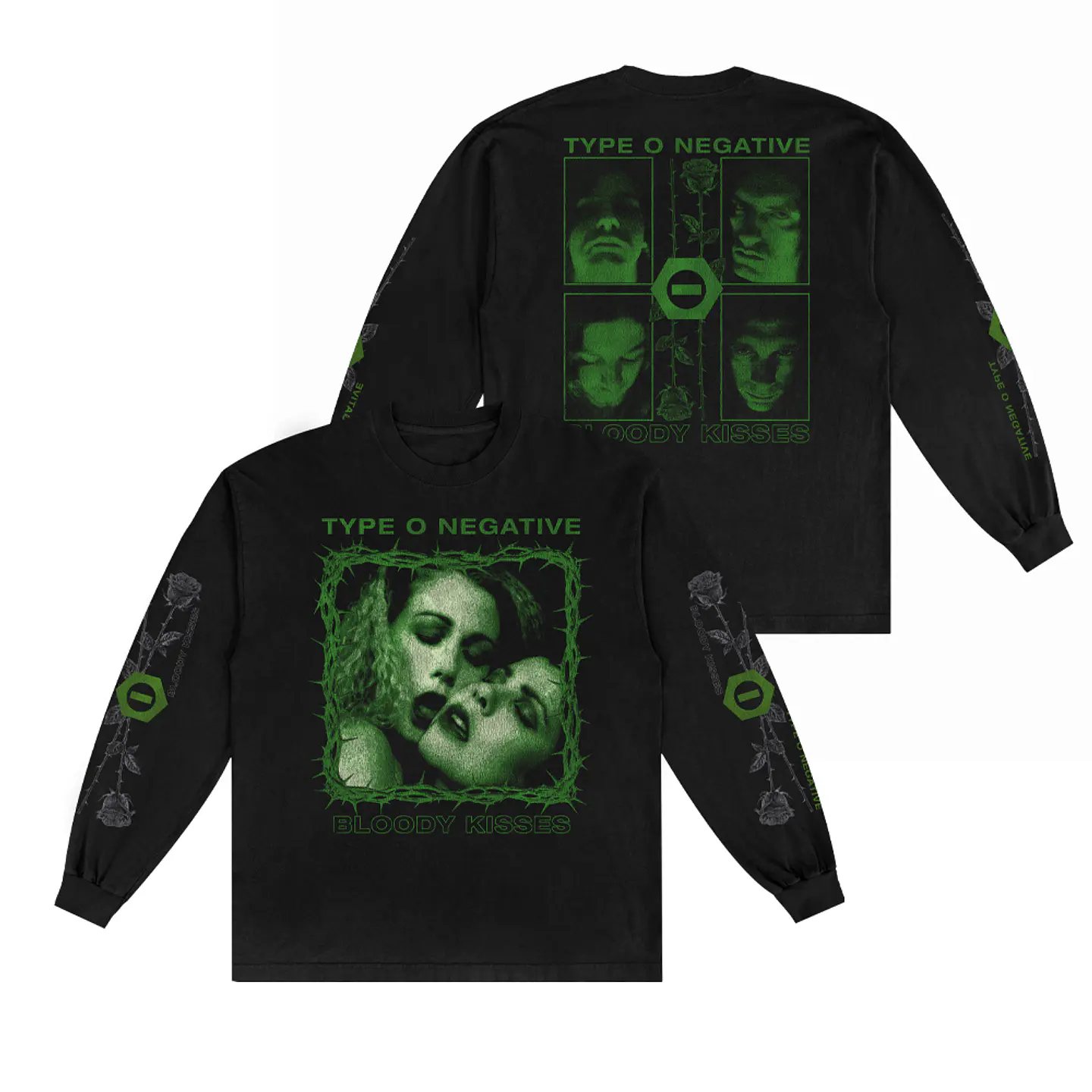 Type O Negative - Bloody Kisses- Manga Larga 1