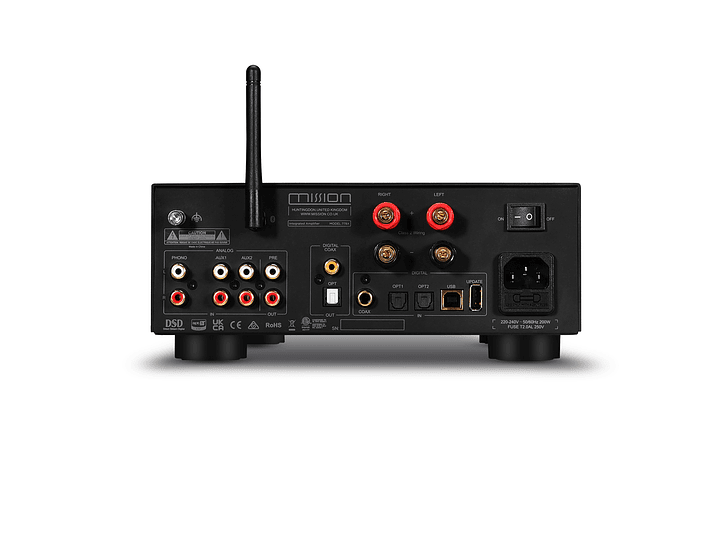Mission 778x amplificador integrado con USB, BT, Phono 5