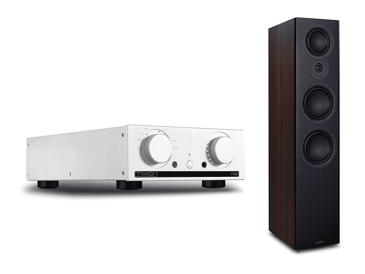 Kit Mission LX-6 MK II Walnut + Mission 778X amplifier Silver 1