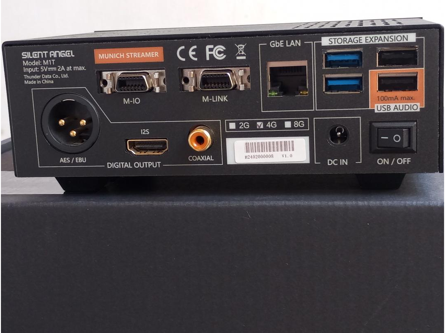 Trio **USADOS** Silent Angel Munich M1T streamer / F1 fuente / Bonn N8 Switch 4