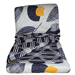 Quilt 1,5 plazas Estampado Deluxe Reversible Doral d3