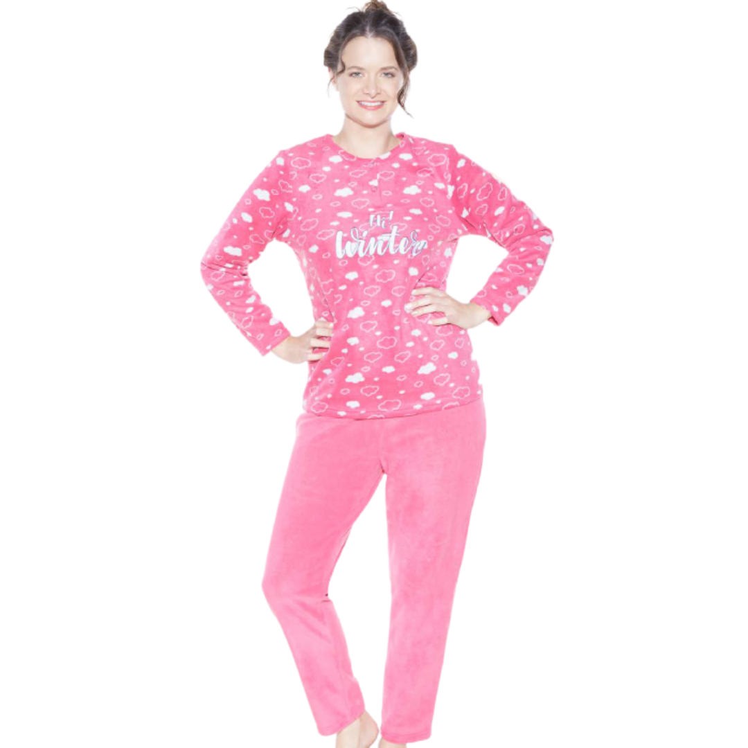Pijama Micro Polar Mujer Beckil Hi Winter