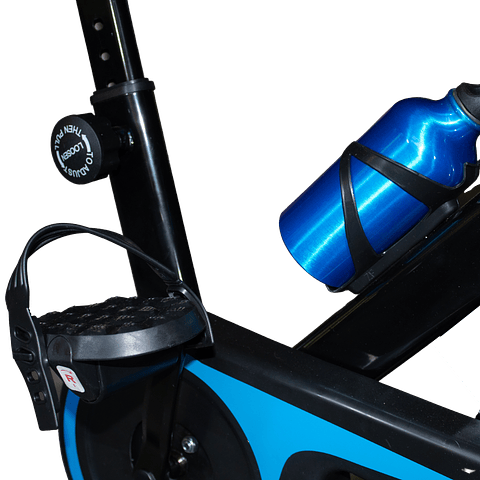 Bicicleta Estática Spinning Rueda Inercia de 8Kgs Azul