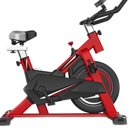 Bicicleta Estática Spinning Rueda de Inercia de 12Kgs Roja