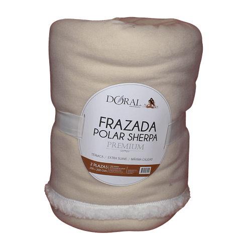 Frazada 2 plazas Polar Sherpa Premium