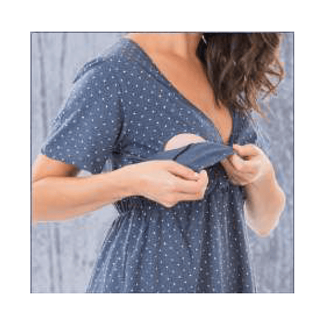 Pijama Maternal para Amamantar Palo Rosa