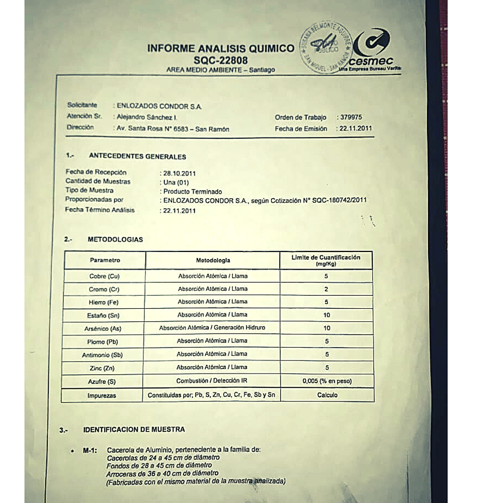 Cacerola 25 litros Aluminio Hotel