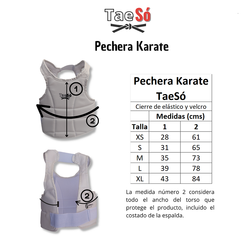 Pechera Karate TaeSó