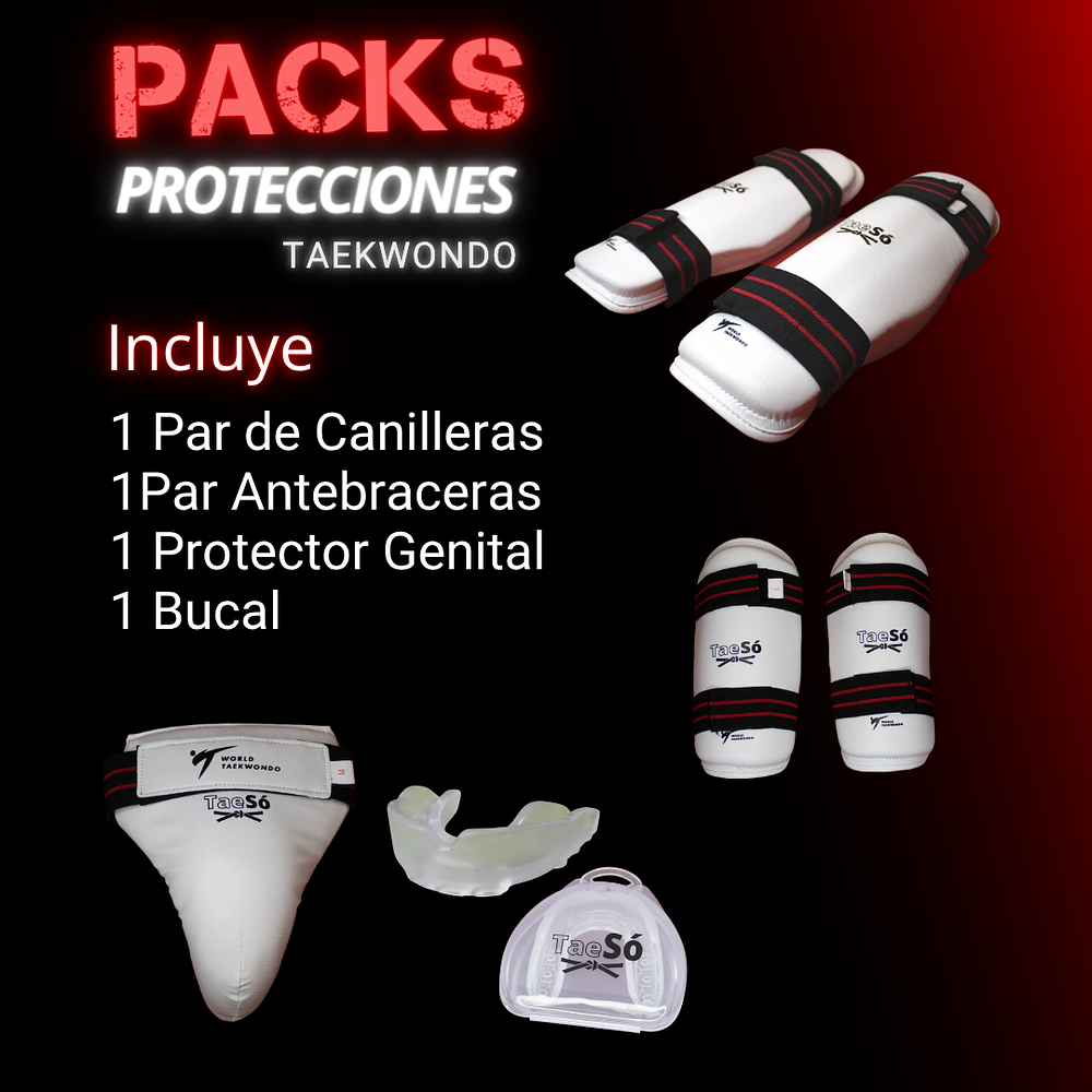 Pack Protecciones Taekwondo Inicio Hombre