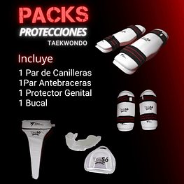 Pack Protecciones Taekwondo Inicio Mujer