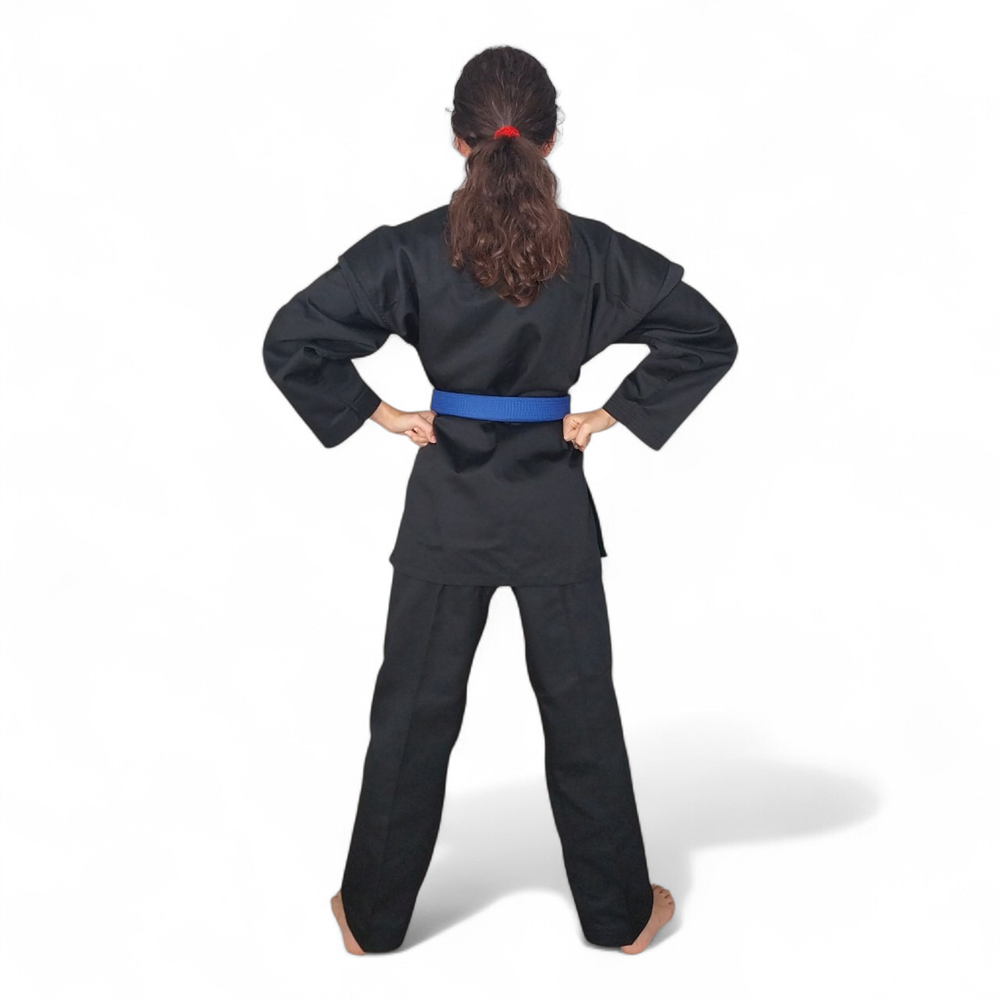 Karategi TaeSó Ki Negro Tela Tradicional - Kenpo