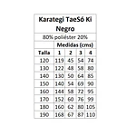 Karategi TaeSó Ki Negro Tela Tradicional - Kenpo