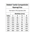 Dobok Competición Taekwondo TaeSó Kyorugi Eco Olímpico