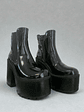 Botín Casual Negro Mujer, con Elástico y Plataforma. - Miniatura 4
