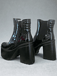 Botín Casual Negro Mujer, con Elástico y Plataforma. - Miniatura 6