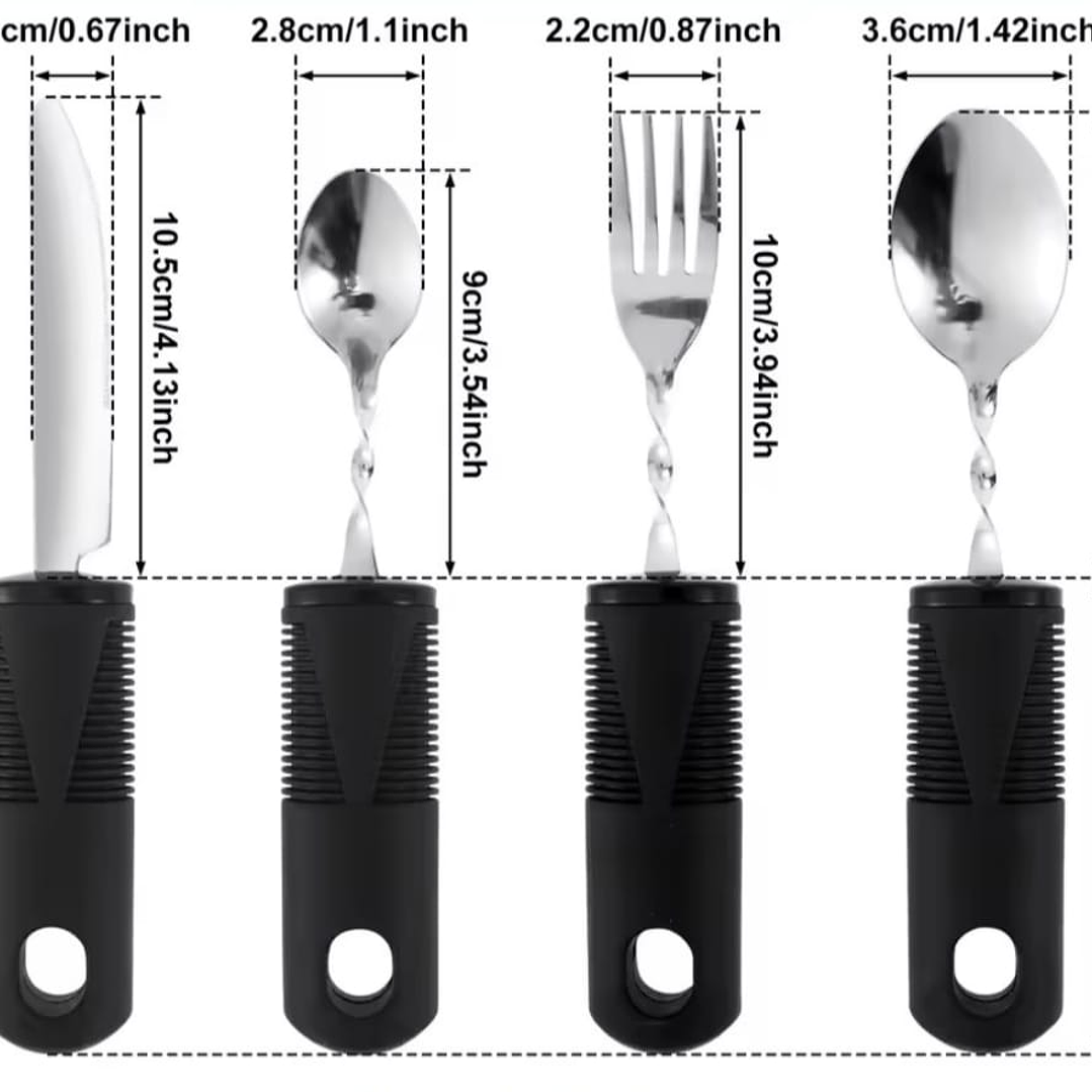Set de Cubiertos adaptables de acero inoxidable  5