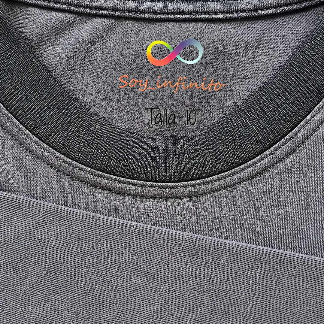 Camiseta Sensorial Manga Larga – Sin Etiquetas | Soy Infinito 1