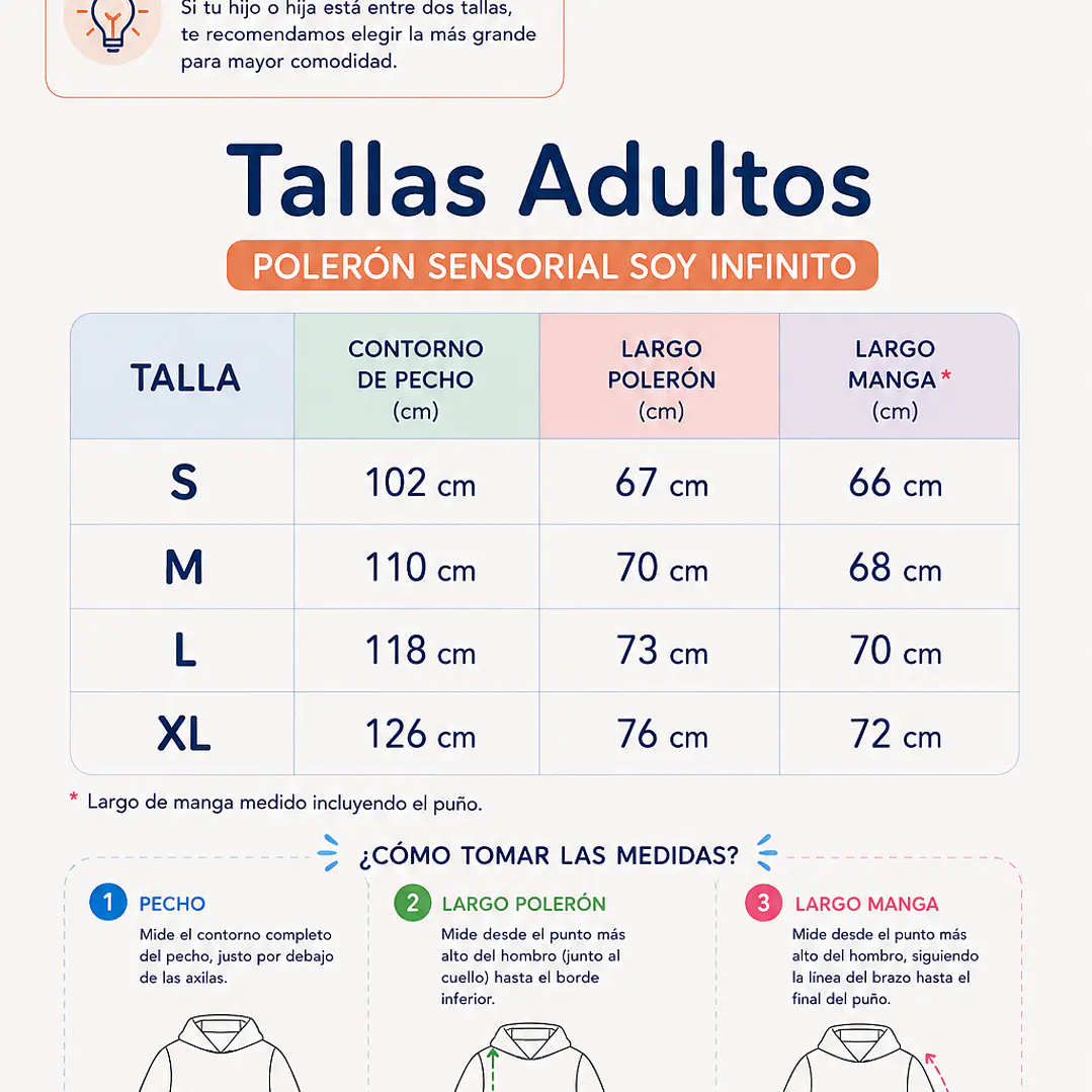 Polerón Sensorial Adulto Soy Infinito  7