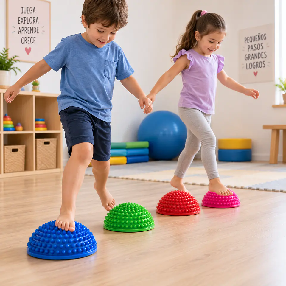 Pack 4 Mini Bosu Sensoriales para Equilibrio 1