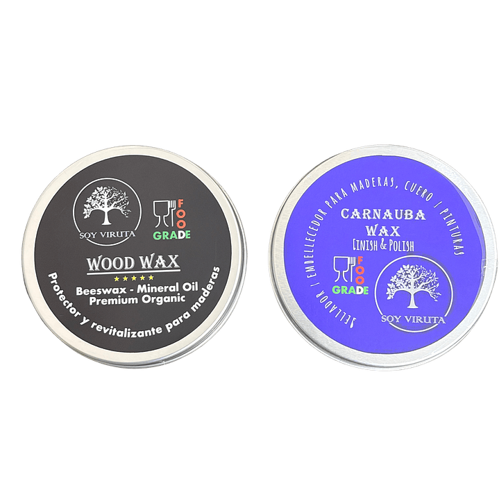 Pack Cera para Madera Chile | Cera de Abejas + Carnauba 2