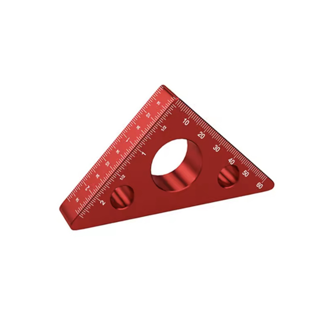 Escuadra Calibración, Precisión Profesional 45° 90° Aluminio Mecanizado  6