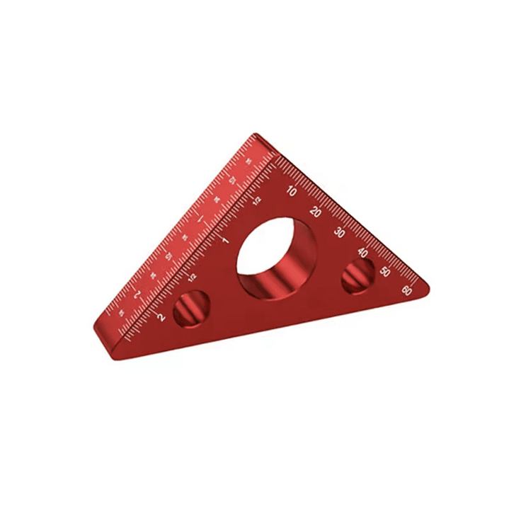 Escuadra Calibración, Precisión Profesional 45° 90° Aluminio Mecanizado  6