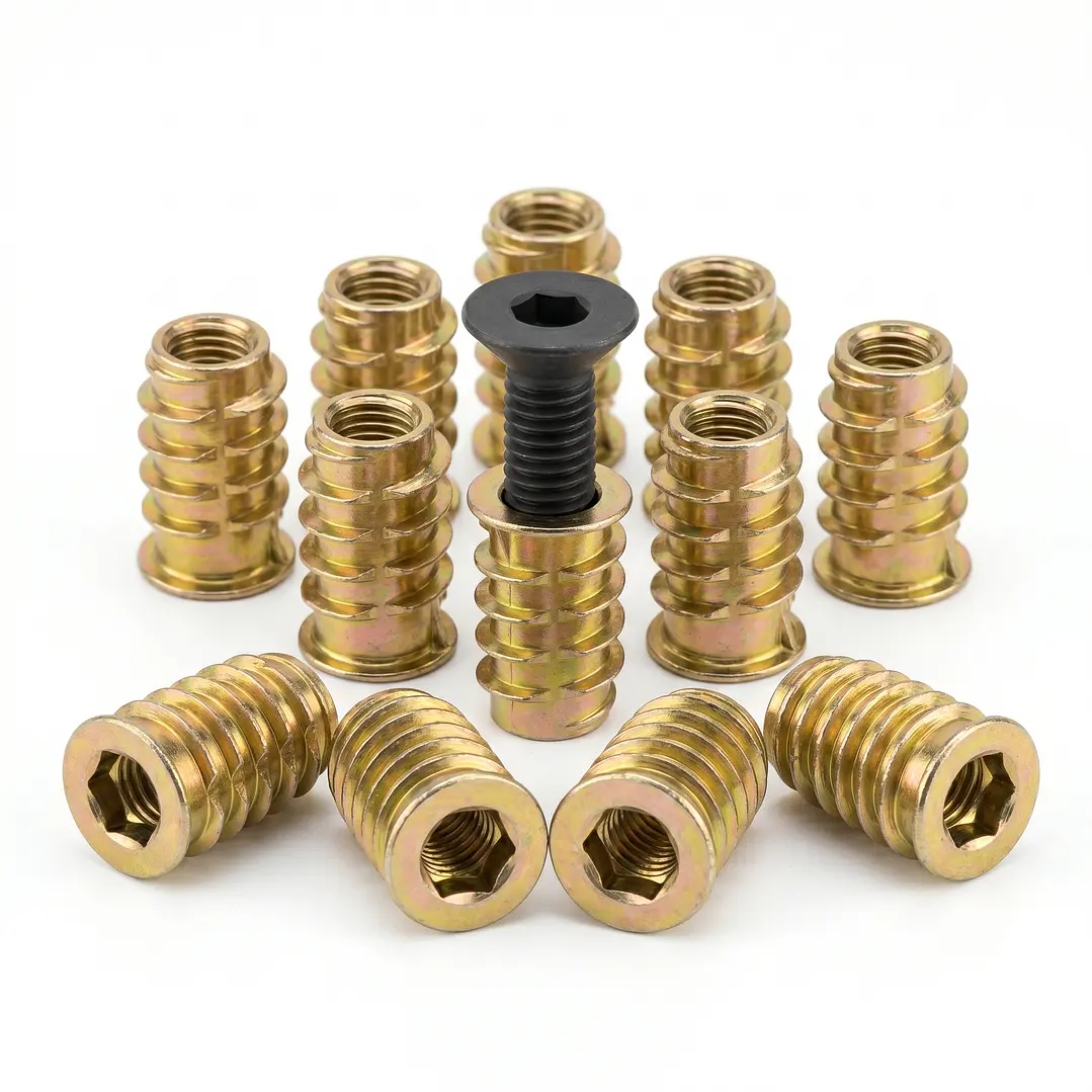 Set de 10, 50, 100 Insertos Tuerca de Encastre M8x20 para Madera y Muebles 3