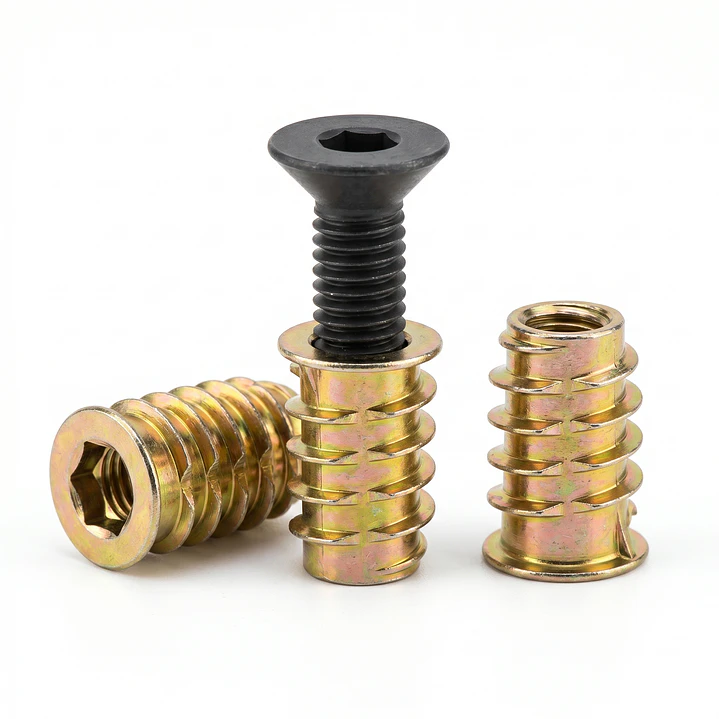 Set de 10, 50, 100 Insertos Tuerca de Encastre M8x20 para Madera y Muebles 1