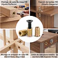 Set de 10, 50, 100 Insertos Tuerca de Encastre M8x20 para Madera y Muebles - Miniatura 2