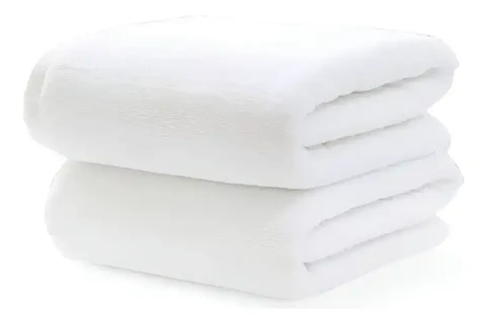 Toalla Extra Grande 70*140cm, Algodón Color Blanco Liso 1