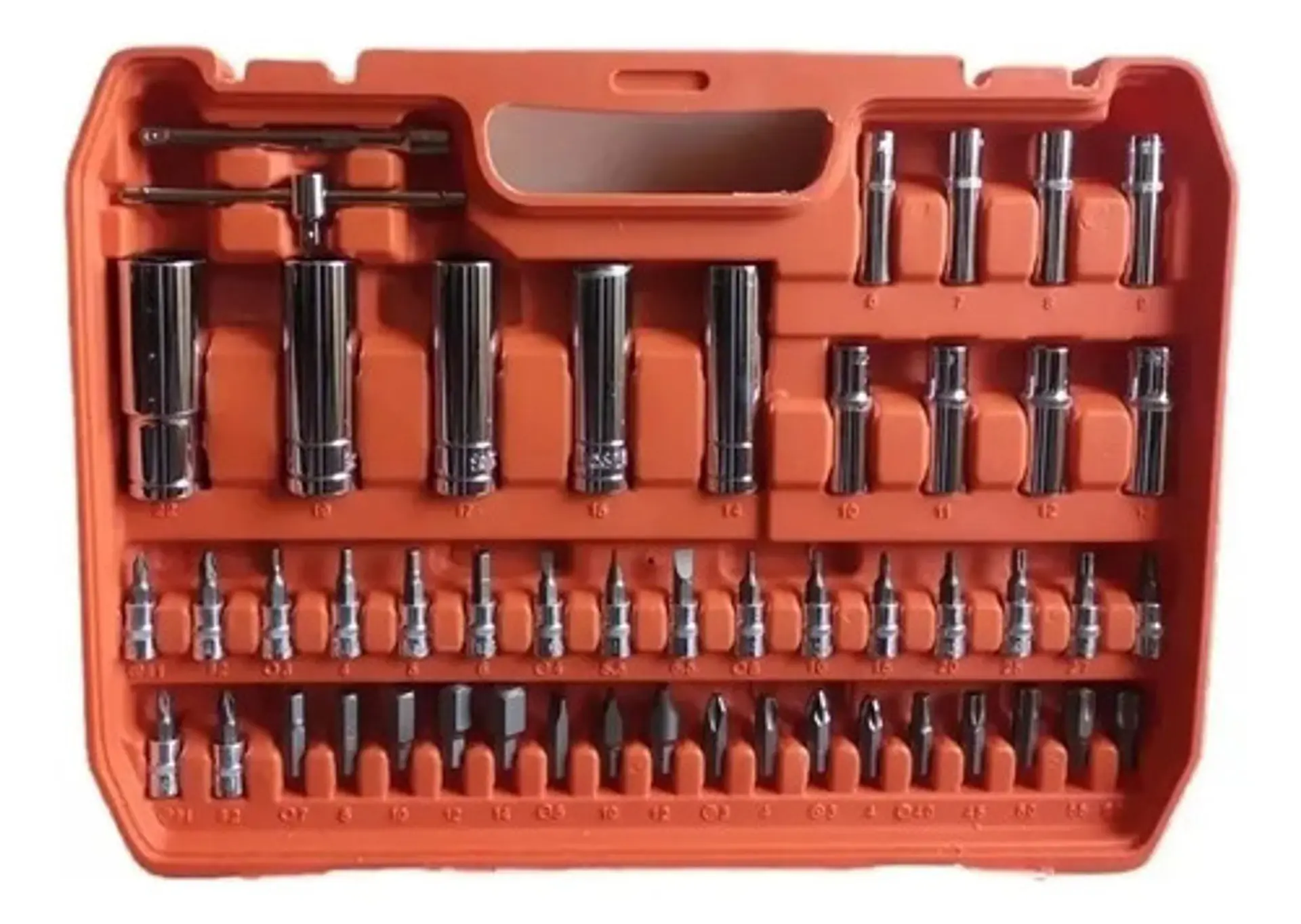 Juego De Dados Y Llaves Crique Osmao 108 Piezas Acero Cromado Con Maleta Negro 2