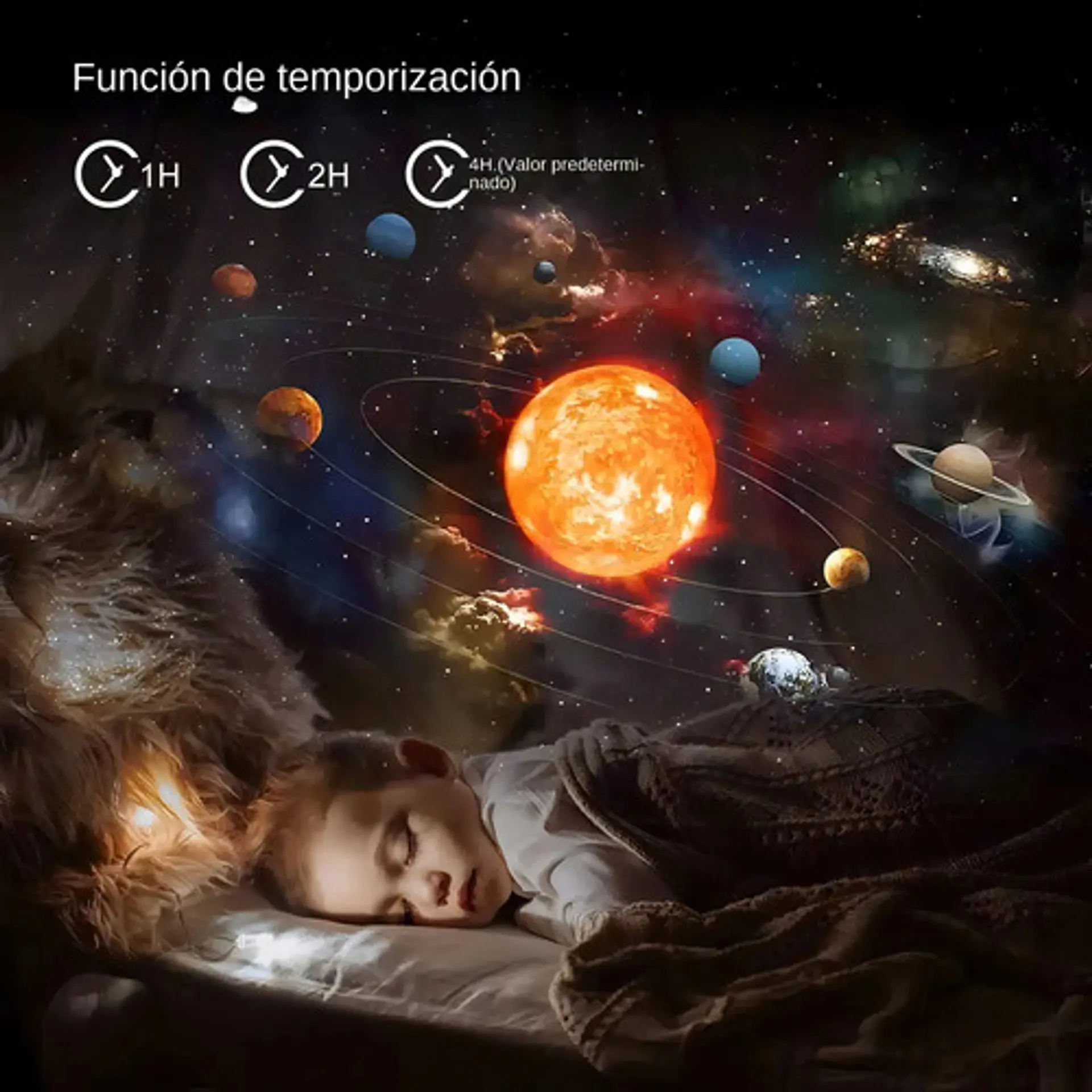 Luz Genérica Galaxy Lamp Color Blanco 10cm X 10cm X 10cm De Diámetro 3