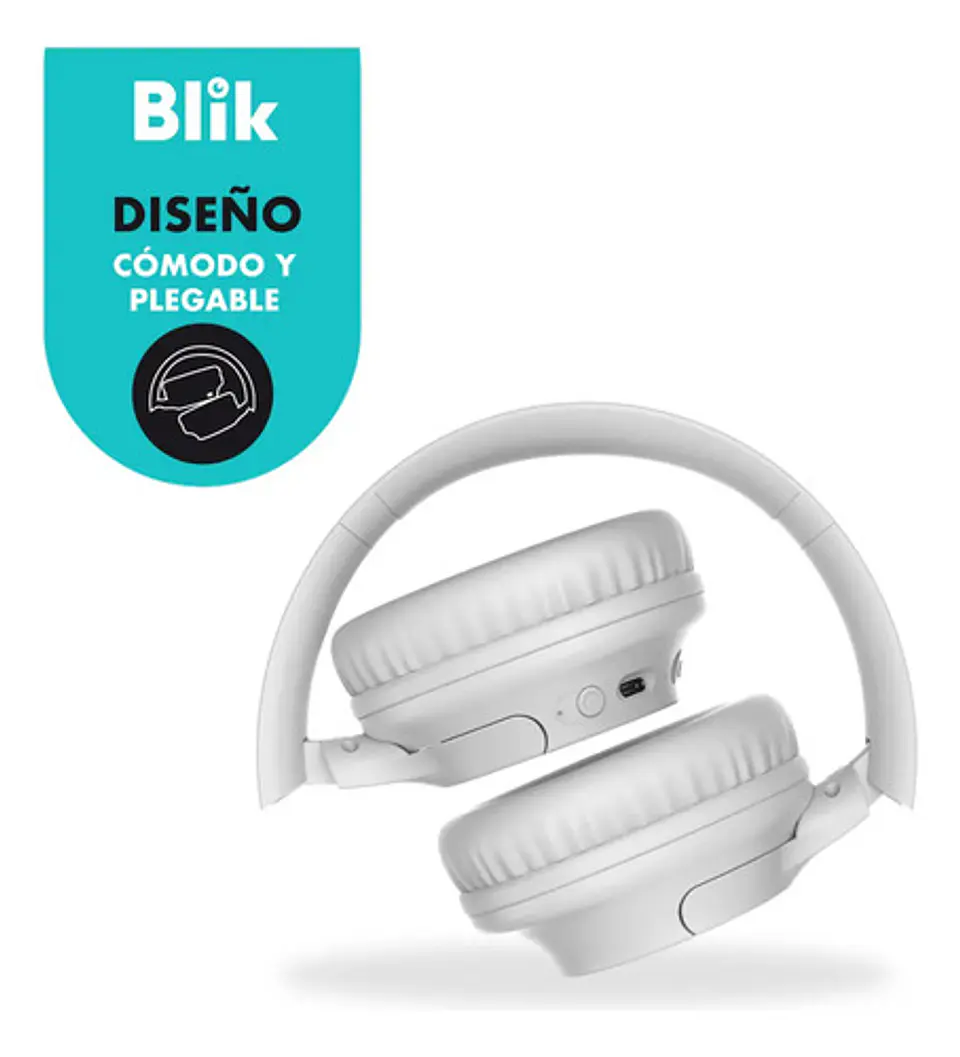 Audifonos Bluetooth Inalambricos Blik Soul250 Gris 16 Hrs Gris 5